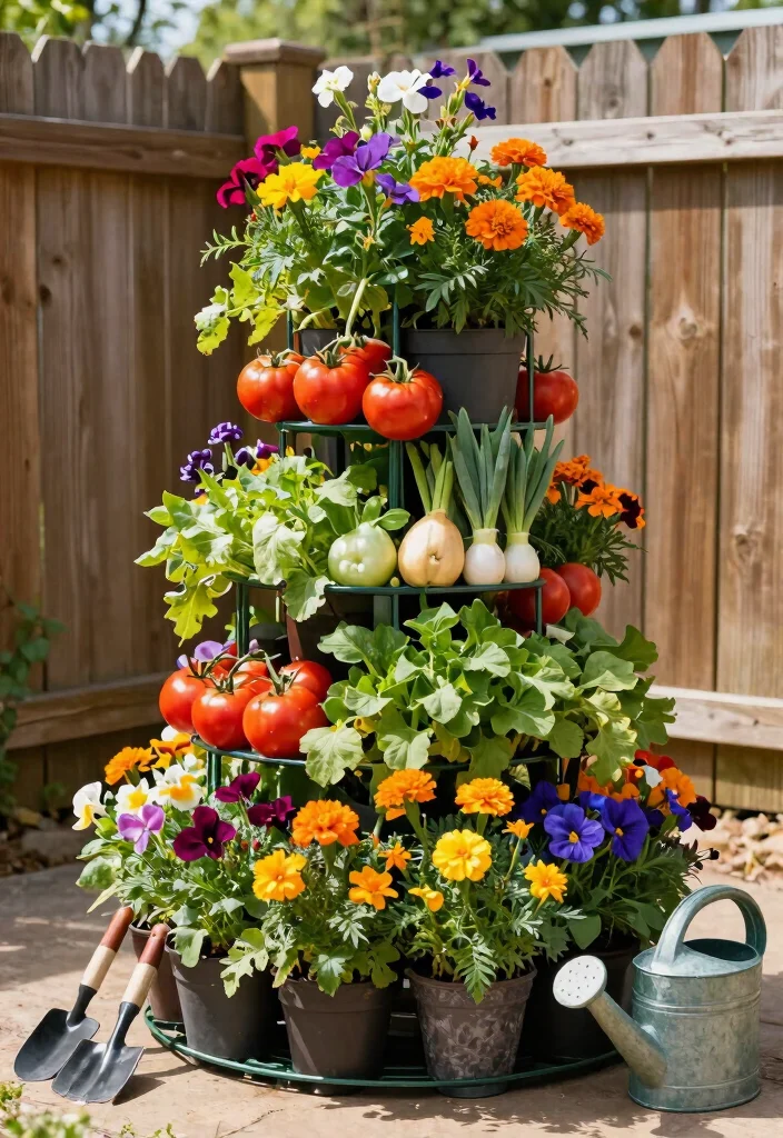 10 Three Tier Planter Ideas for Vertical Growing 49 10 Three Tier Planter Ideas for Vertical Growing 9. Stackable Garden Towers 0
