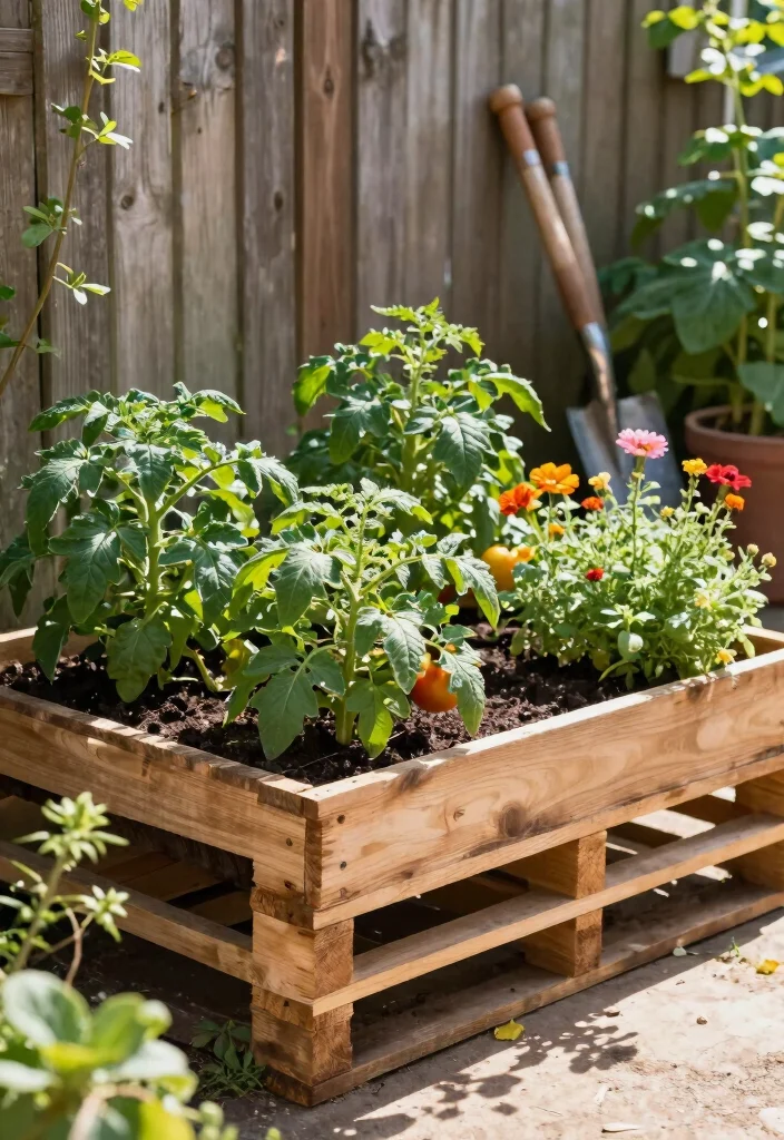 10 Tomato Planter Ideas for Small and Productive Gardens 3. Vertical Pallet Gardens 0