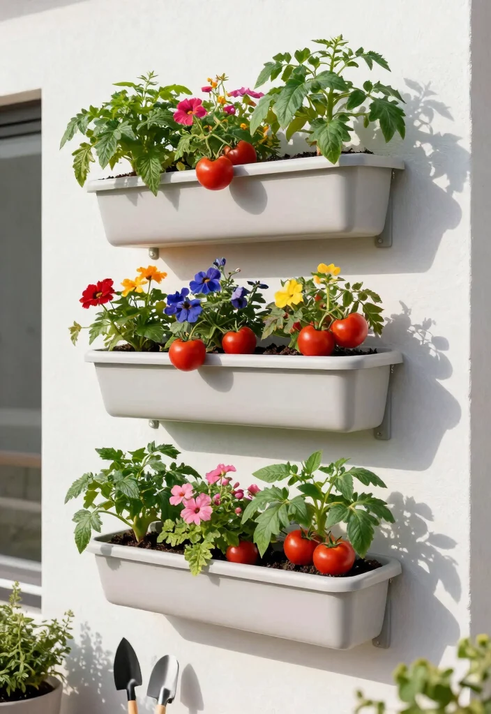 10 Tomato Planter Ideas for Small and Productive Gardens 4. Wall Mounted Planters 0