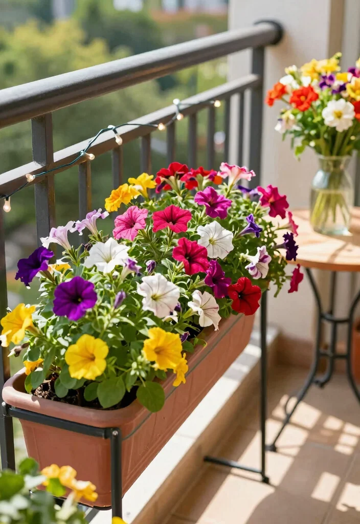 10 Trough Planter Ideas for Long and Narrow Spaces 12 10 Trough Planter Ideas for Long and Narrow Spaces 2. Colorful Flower Cascade 0