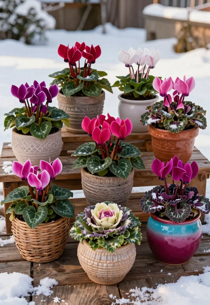 10 Winter Outdoor Planter Ideas for Cold Season Style 9. Decorative Winter Containers 0