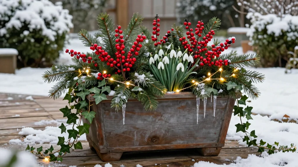 10 Winter Outdoor Planter Ideas for Cold Season Style