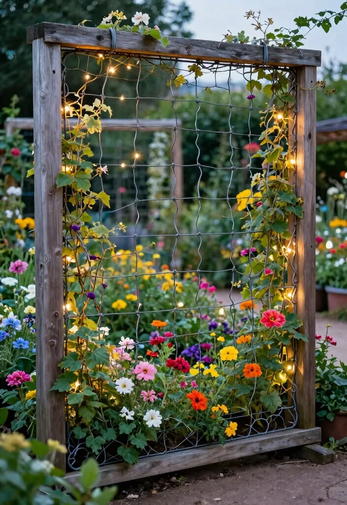 10 Wood and Wire Fence Ideas for Rustic Garden Charm 3. Twisted Wire Panels with Wood Trim 0