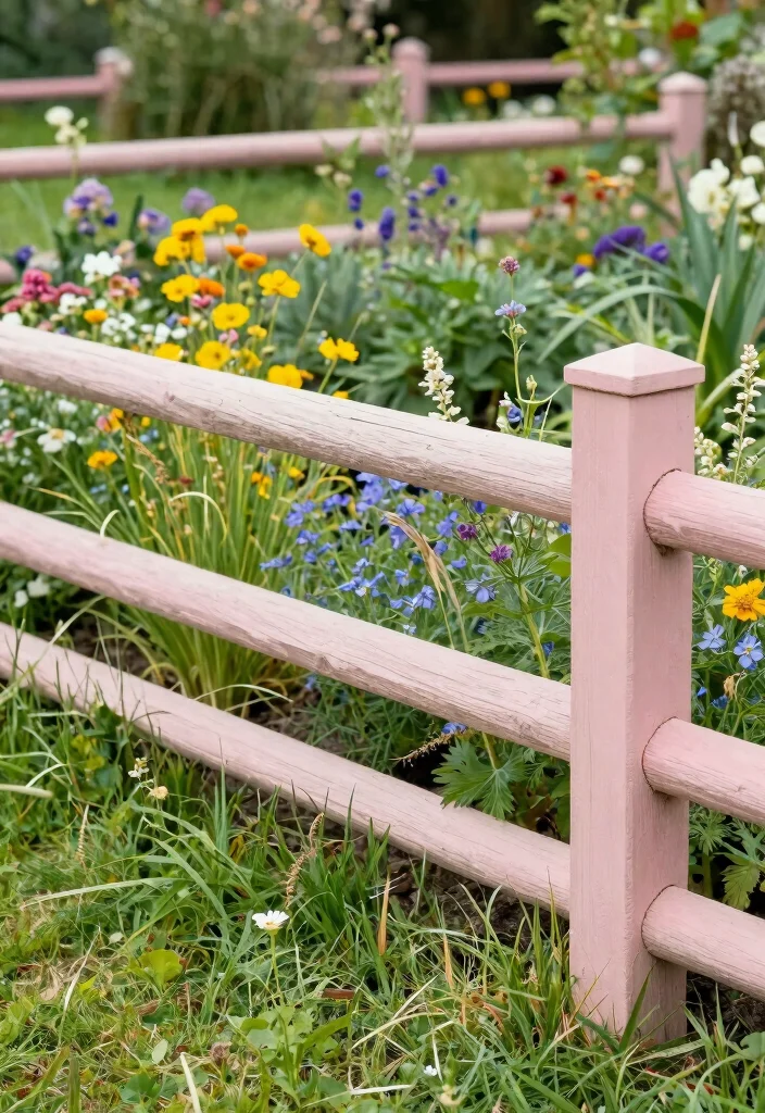 10 Wood and Wire Fence Ideas for Rustic Garden Charm 9. Garden Rail Fence 0