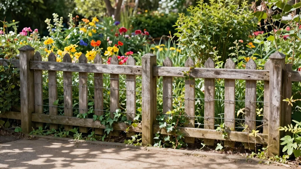 10 Wood and Wire Fence Ideas for Rustic Garden Charm