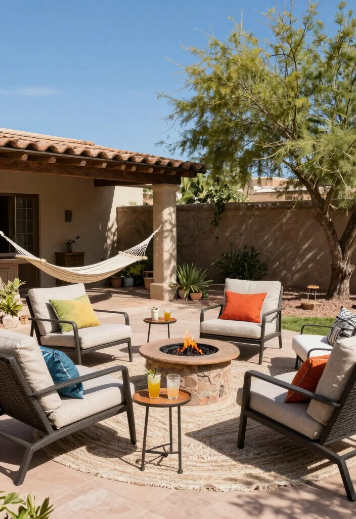 12 Arizona Backyard Ideas for Heat Smart Outdoor Design 9. Incorporate Outdoor Furniture for Relaxation 0