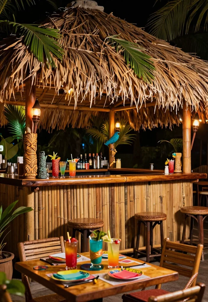 12 Backyard Bar Ideas for Casual Entertaining 8. Tiki Bar Vibes 0