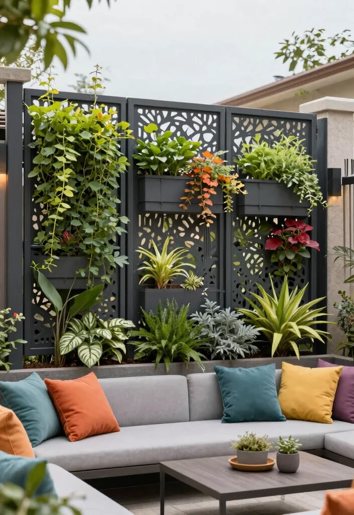 12 Backyard Fence Ideas for Privacy Safety and Style 5. Metal Fencing with a Twist 0