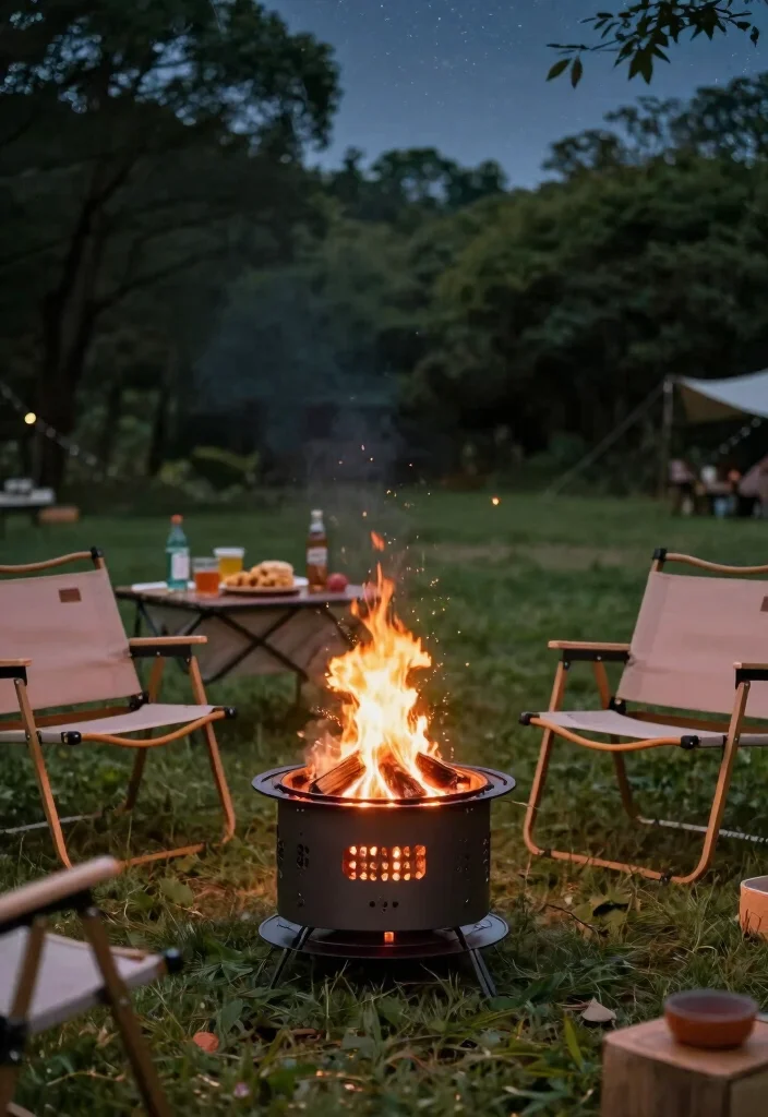 12 Backyard Firepit Ideas That Add Warmth and Style 10. Portable Fire Pit for Adventures 0