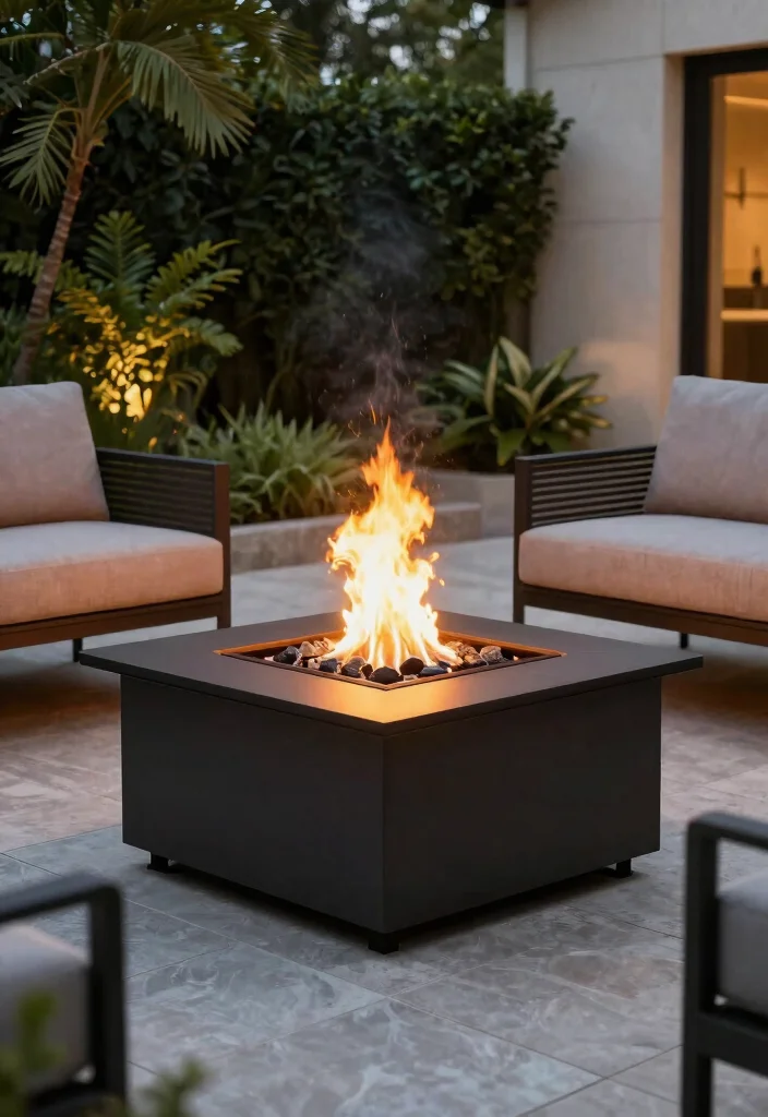 12 Backyard Firepit Ideas That Add Warmth and Style 8. Eco Friendly Bioethanol Fire Pit 0
