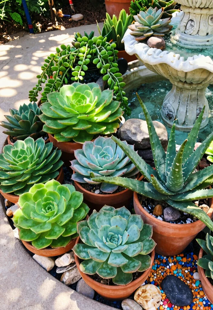 12 Backyard Flower Garden Ideas for Color and Curb Appeal 2. Succulent Sensation 0