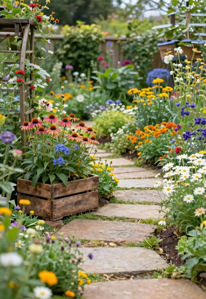 12 Backyard Flower Garden Ideas for Color and Curb Appeal 4. Cottage Garden Charm 0