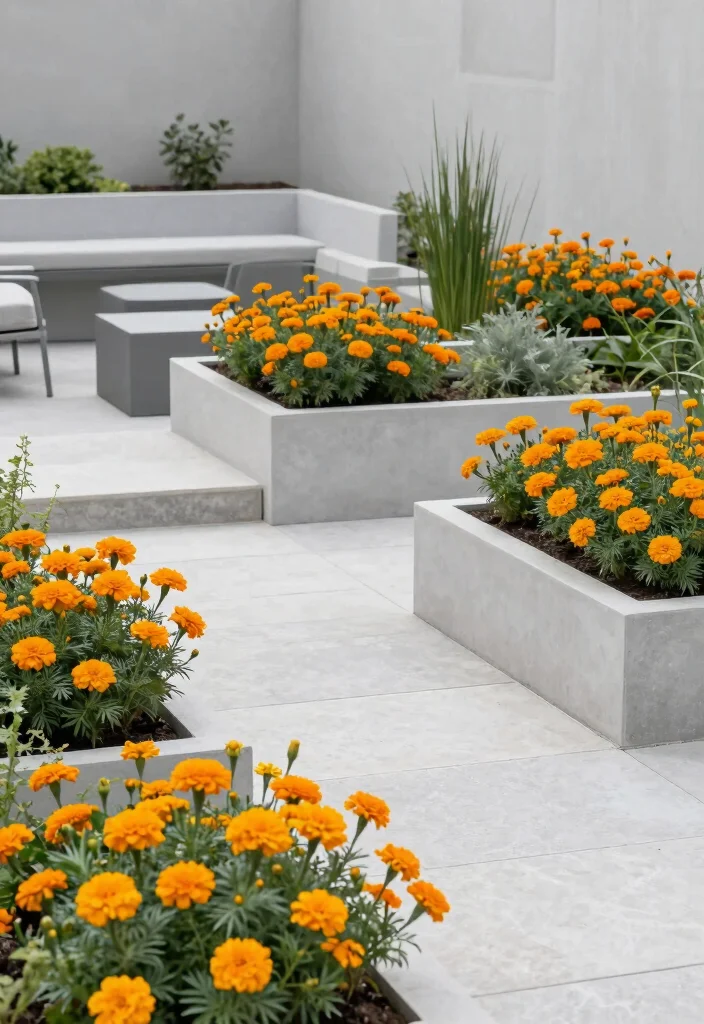 12 Backyard Flower Garden Ideas for Color and Curb Appeal 6. Modern Minimalism 0