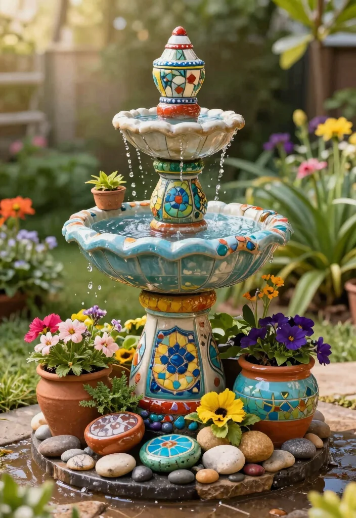 12 Backyard Fountain Ideas for Calm Sound and Movement 12. DIY Fountain Ideas 0