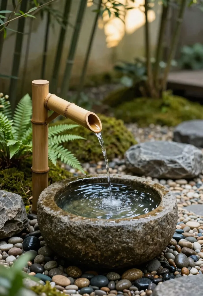 12 Backyard Fountain Ideas for Calm Sound and Movement 6. Zen Fountain 0