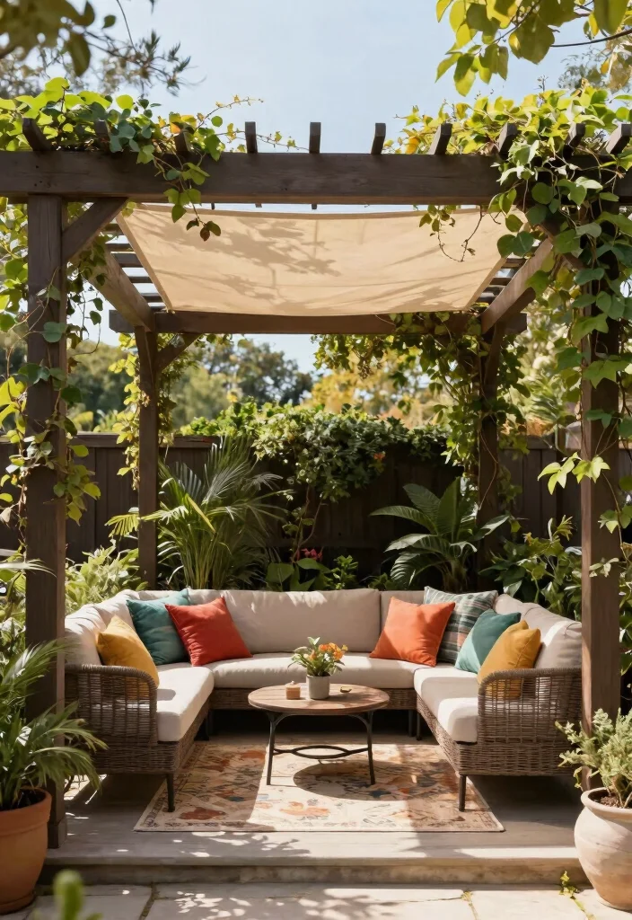 12 Backyard Gazebo Ideas for Shade Comfort and Entertaining 51 12 Backyard Gazebo Ideas for Shade Comfort and Entertaining 11. Pergola with Shade Cloth 0