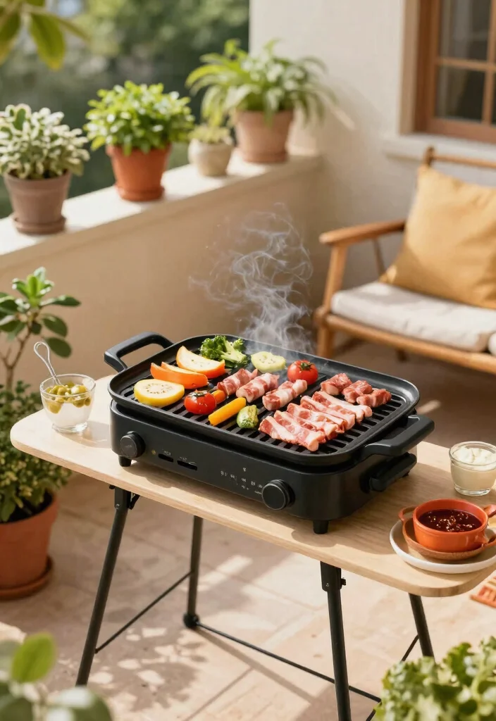 12 Backyard Grill Ideas for Easy Outdoor Cooking 3. Electric Grill 0