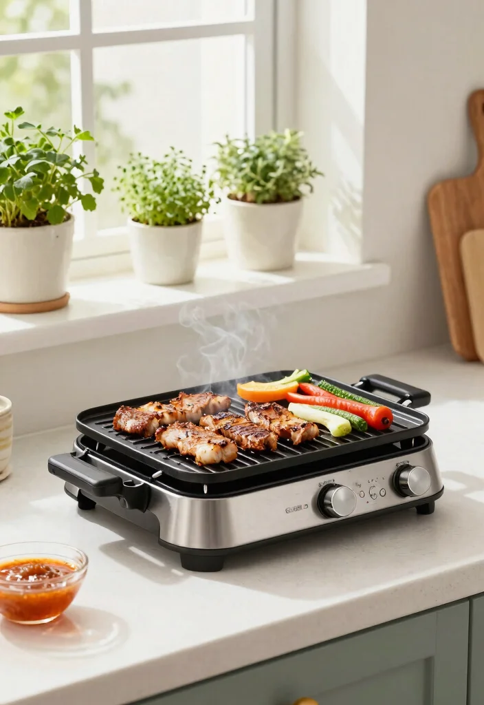 12 Backyard Grill Ideas for Easy Outdoor Cooking 8. Smokeless Indoor Grill 0