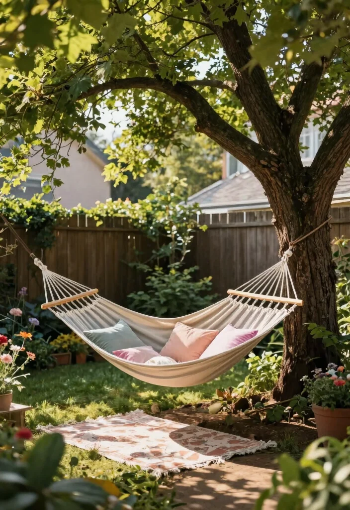 12 Backyard Hammock Ideas for Laid Back Outdoor Relaxation 6. Hammock in the Shade 0