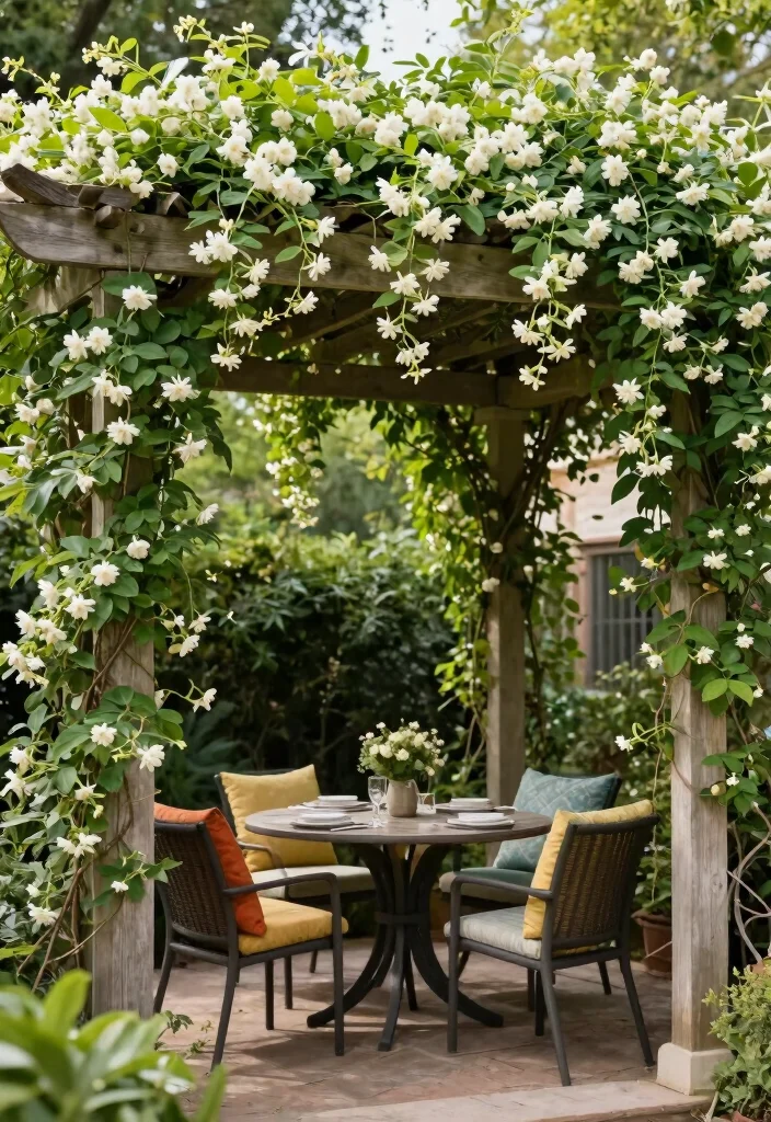 12 Backyard Layout Ideas for Better Flow and Function 11. Pergolas with Climbing Plants 0