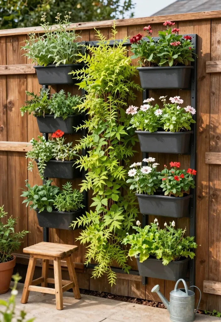 12 Backyard Layout Ideas for Better Flow and Function 2. Vertical Gardens for Space Saving 0