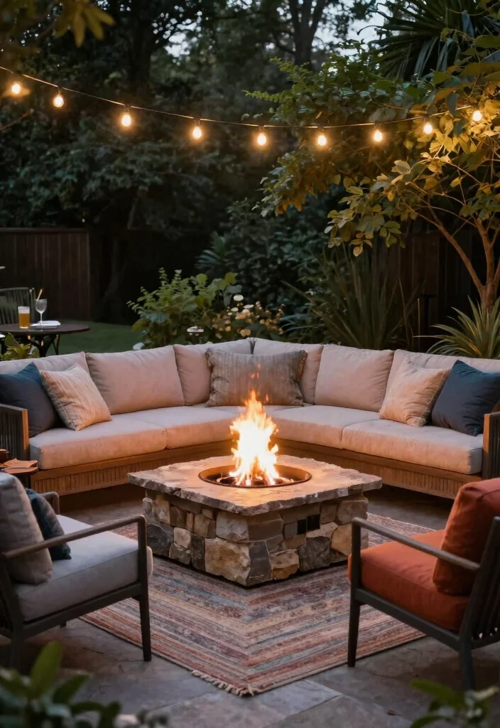 12 Backyard Layout Ideas for Better Flow and Function 7. Cozy Fire Pit Areas 0