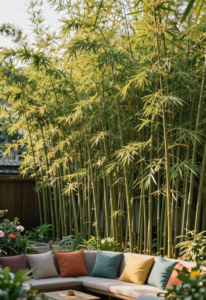 12 Backyard Privacy Ideas From Neighbors That Feel Natural 4. Privacy Screens with Bamboo 0