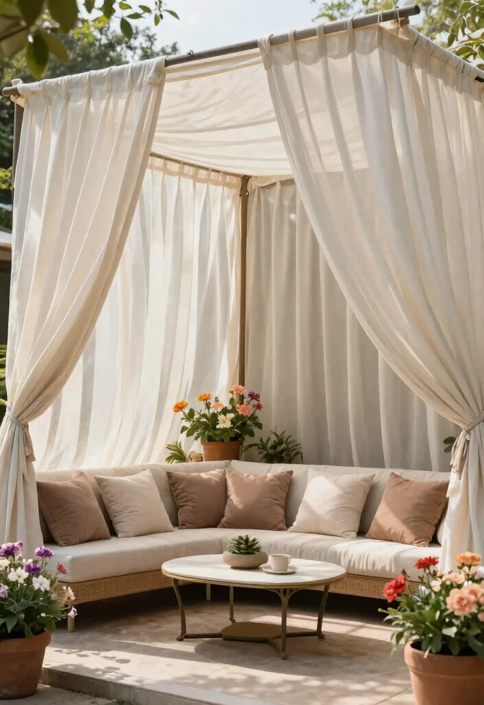 12 Backyard Shade Ideas to Stay Cool and Comfortable 24 12 Backyard Shade Ideas to Stay Cool and Comfortable 4. Canopy Comfort 0