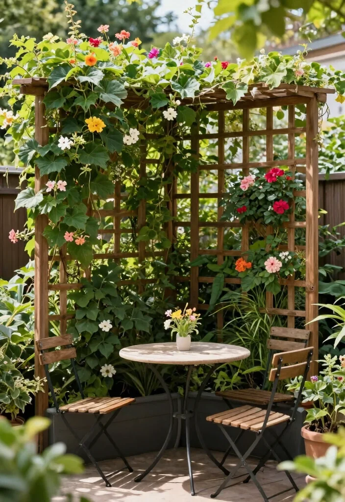 12 Backyard Shade Ideas to Stay Cool and Comfortable 39 12 Backyard Shade Ideas to Stay Cool and Comfortable 9. Trellises with Climbing Plants 0