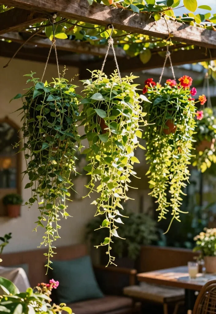 12 Bean Pole Trellis Ideas for Simple Vertical Growing 11. Hanging Trellis 0