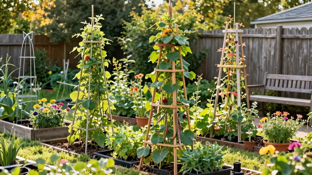 12 Bean Pole Trellis Ideas for Simple Vertical Growing