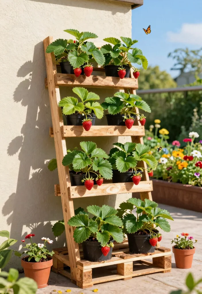 12 Berry Trellis Ideas for Neat and Productive Gardens 12 12 Berry Trellis Ideas for Neat and Productive Gardens 2. Vertical Pallet Trellis 0