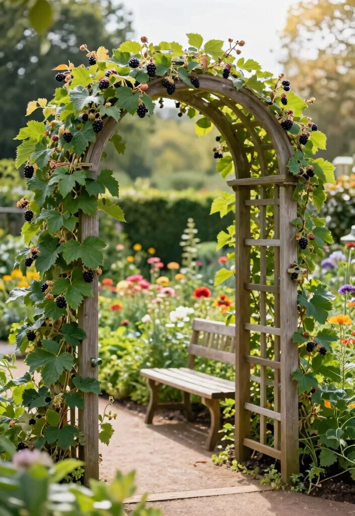 12 Berry Trellis Ideas for Neat and Productive Gardens 23 12 Berry Trellis Ideas for Neat and Productive Gardens 3. Classic Arch Trellis 0