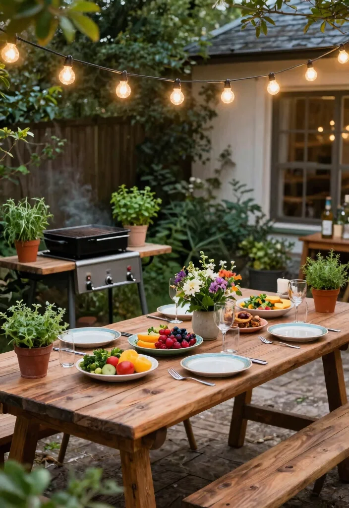 12 Big Backyard Ideas for Flexible Outdoor Layouts 34 12 Big Backyard Ideas for Flexible Outdoor Layouts 4. Outdoor Dining Experience 0