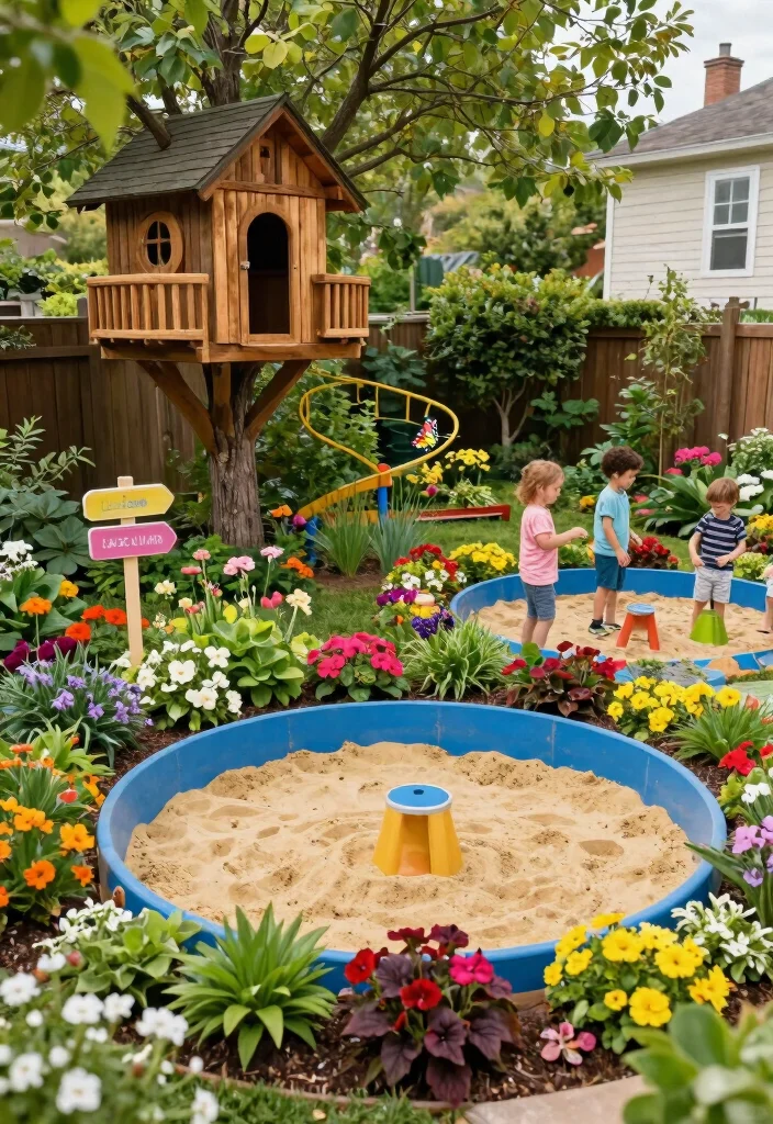 12 Big Backyard Ideas for Flexible Outdoor Layouts 35 12 Big Backyard Ideas for Flexible Outdoor Layouts 5. Playful Garden Zones for Kids 0
