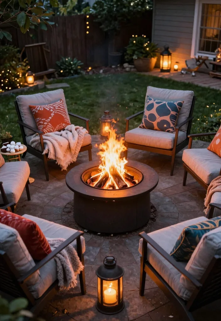 12 Big Backyard Ideas for Flexible Outdoor Layouts 38 12 Big Backyard Ideas for Flexible Outdoor Layouts 8. Fire Pits for Gathering 0