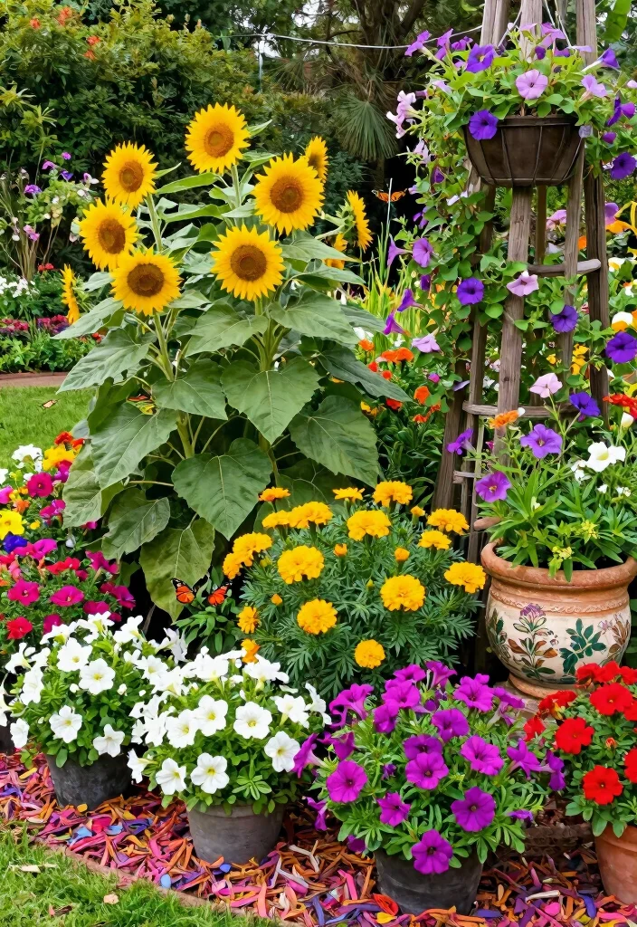 12 Bloxburg Backyard Ideas for Creative and Aesthetic Builds 3. Colorful Floral Oasis 0