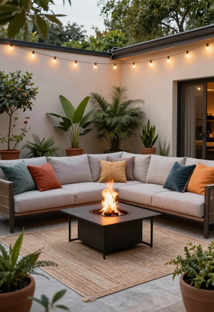 12 Bloxburg Backyard Ideas for Creative and Aesthetic Builds 4. Cozy Outdoor Living Room 0