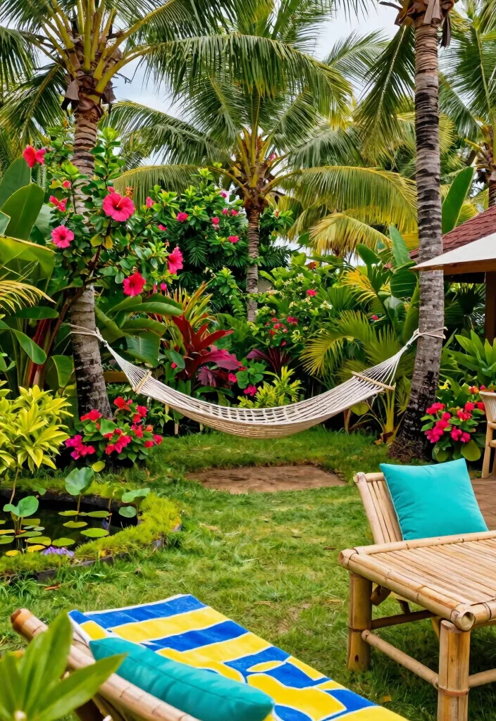 12 Bloxburg Backyard Ideas for Creative and Aesthetic Builds 7. Tropical Paradise 0