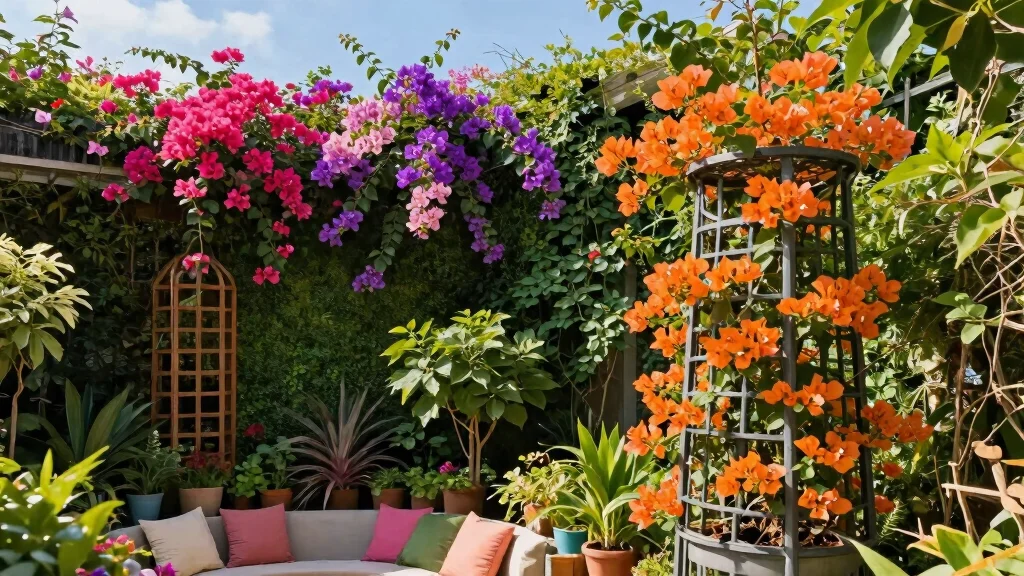 12 Bougainvillea Trellis Ideas for Bright Vertical Color