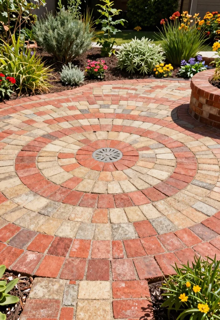 12 Brick Patio Ideas for Backyard Spaces 3. Eco Friendly Brick Patterns 0