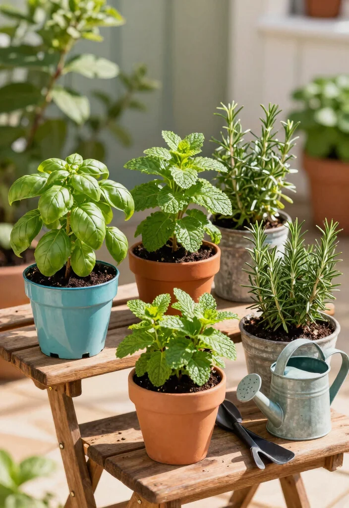 12 Budget Friendly Patio Decorating Ideas That Feel Stylish 10. Create a Mini Herb Garden 0