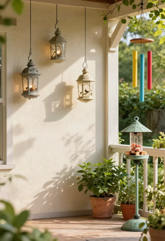 12 Budget Friendly Patio Decorating Ideas That Feel Stylish 12. Affordable Garden Accessories for Extra Charm 0