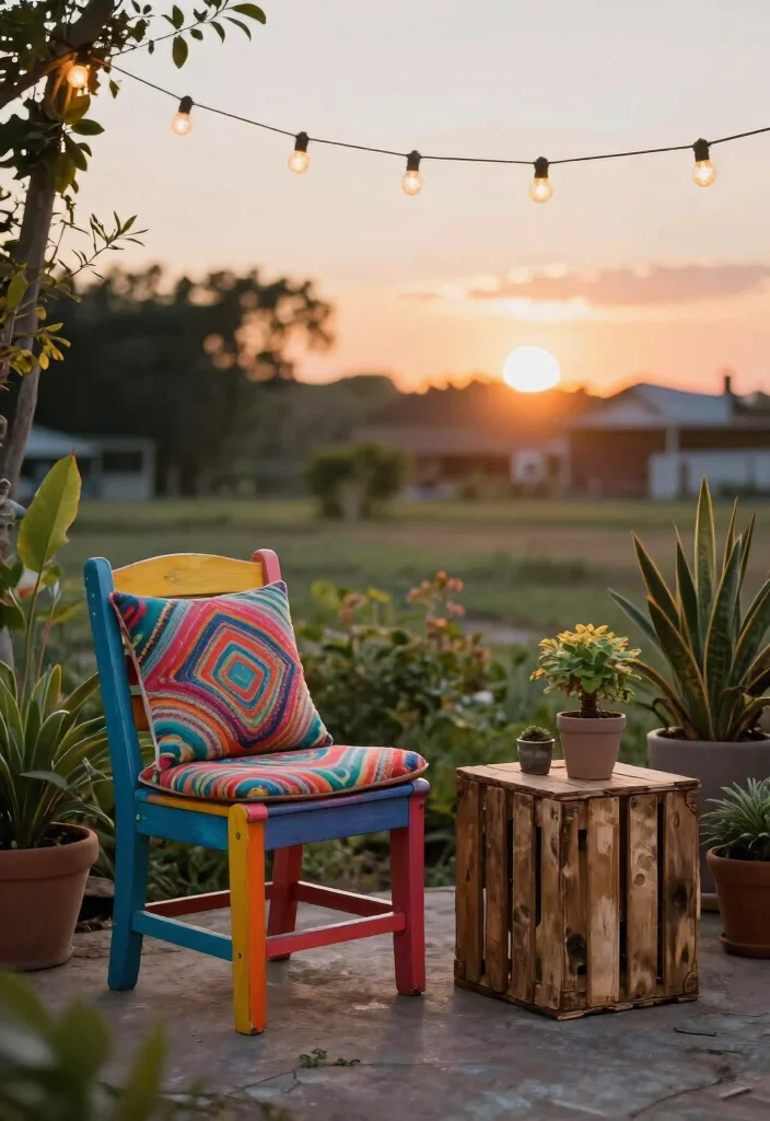 12 Budget Friendly Patio Decorating Ideas That Feel Stylish 2. Upcycled Furniture for a Unique Touch 0