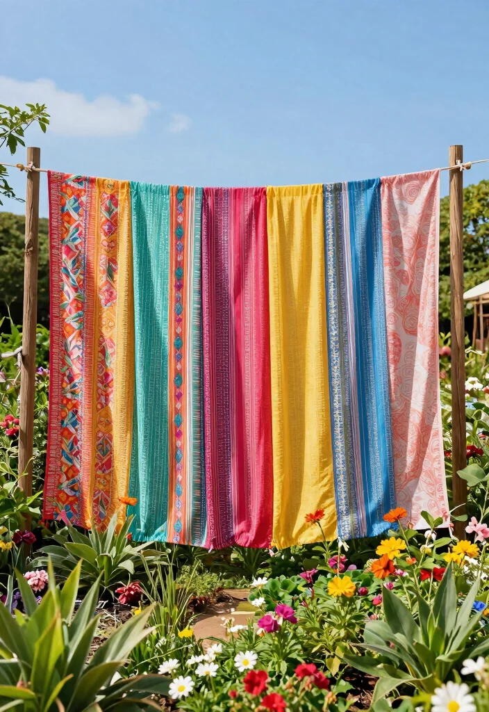 12 Cheap Fence Ideas That Look Good on a Budget 25 12 Cheap Fence Ideas That Look Good on a Budget 5. Fabric Fencing for a Creative Barrier 0