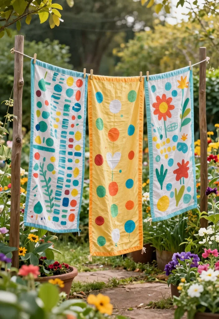 12 Cheap Fence Ideas That Look Good on a Budget 49 12 Cheap Fence Ideas That Look Good on a Budget 9. Paint Drop Cloths for a Fun Barrier 0