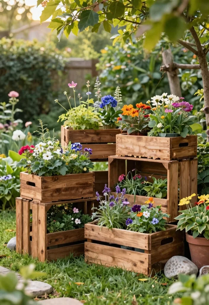 12 Cheap Planter Ideas That Still Look Great 12 12 Cheap Planter Ideas That Still Look Great 2. Wooden Crates 0