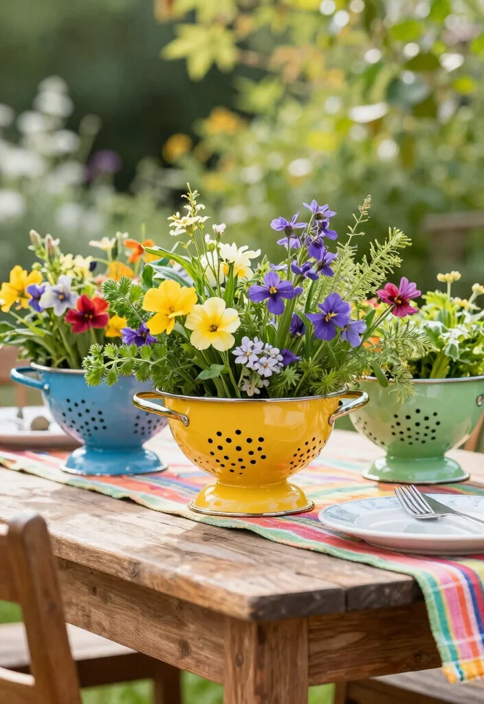 12 Cheap Planter Ideas That Still Look Great 26 12 Cheap Planter Ideas That Still Look Great 6. Colanders 0