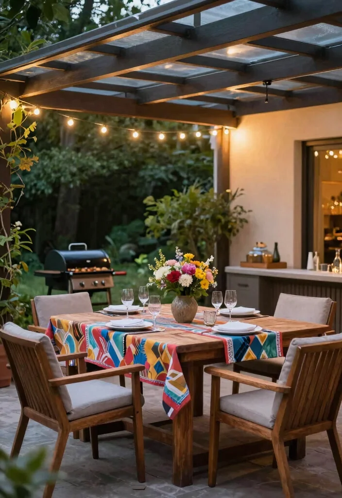12 Cool Backyard Ideas for Fun and Modern Outdoor Living 12. Outdoor Dining Areas for Al Fresco Meals 0