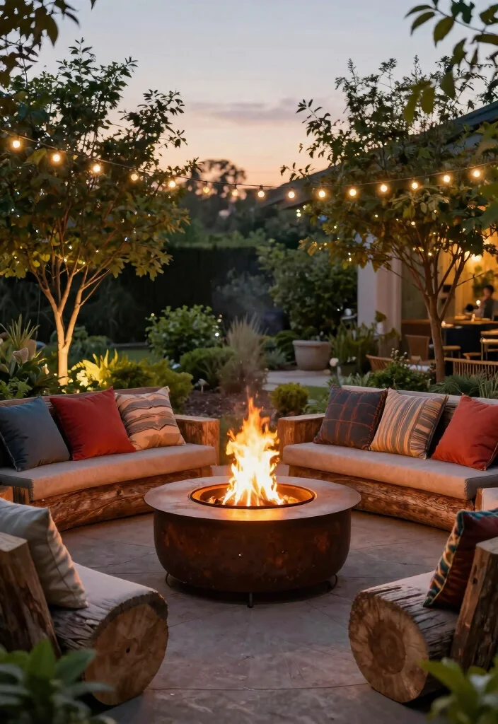 12 Cool Backyard Ideas for Fun and Modern Outdoor Living 2. Sustainable Fire Pits for Cozy Gatherings 0